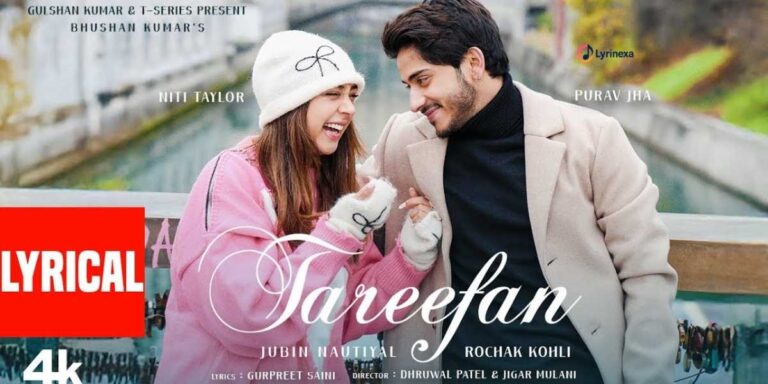 tareefan-lyrics-jubin-nautiyal-purav-jha-niti-taylor-lyrinexa
