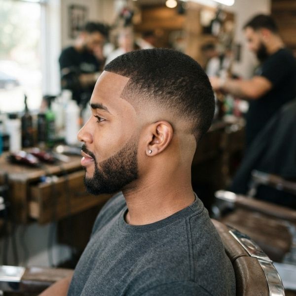 High Burst Fade Buzz Cut