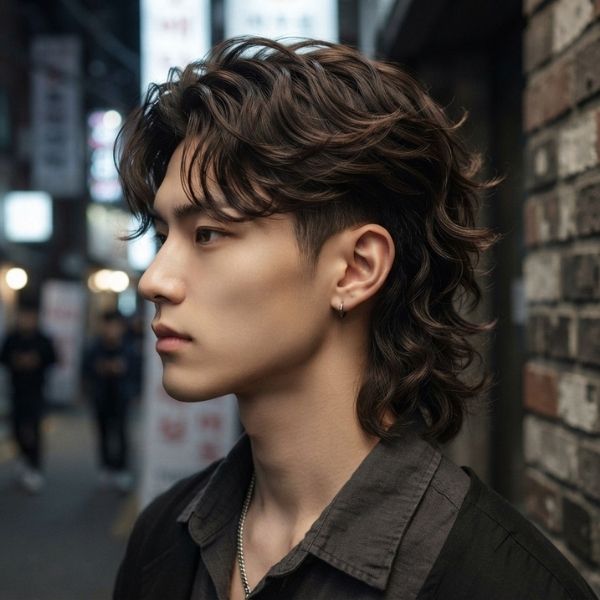 Korean-Inspired Wavy Mullet