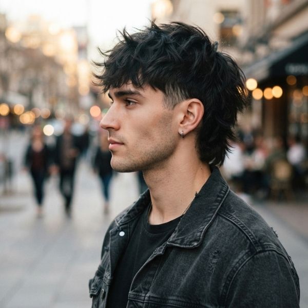 Messy Short Wolf Cut Men
