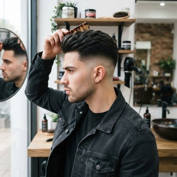 Styling and Daily Care for High Fade Haircut Men