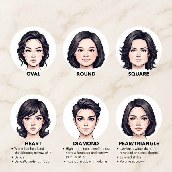 Face Shapes and Hair Types