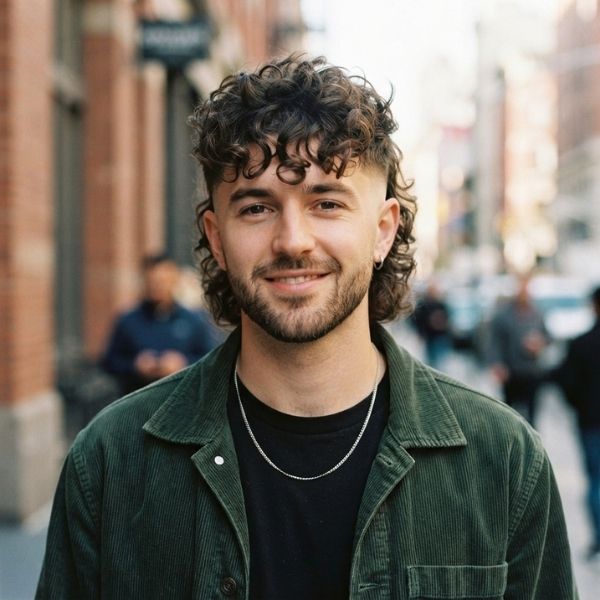Curly Boys Modern Mullet