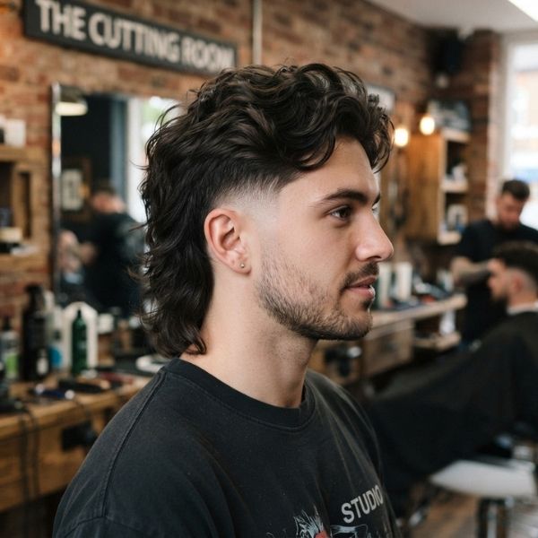 Low Fade Modern Mullet