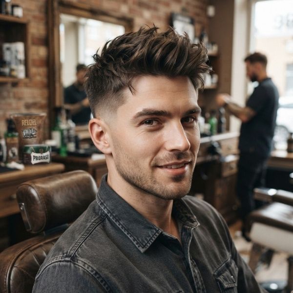 Long Textured Crew Cut