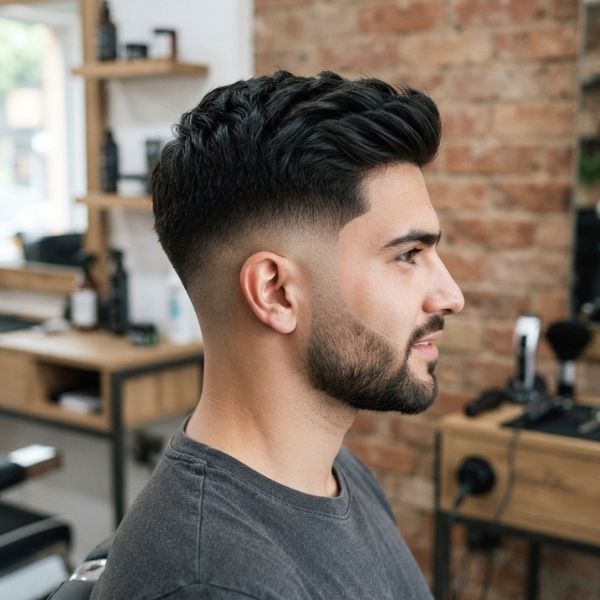 Skin Mid Fade Crew Cut Hairstyle