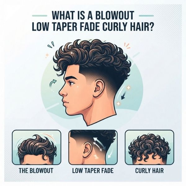 What Is A Blowout Low Taper Fade Curly Hair?