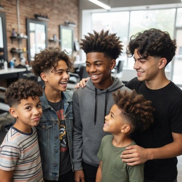 Blowout Low Taper Fade Curly Hair Kids And Teens