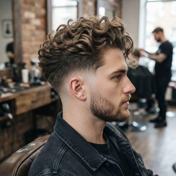 Drop Fade And Low Fade Blowout Low Taper Fade Curly Hair