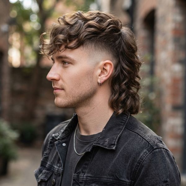 Classic Wavy Mullet Men