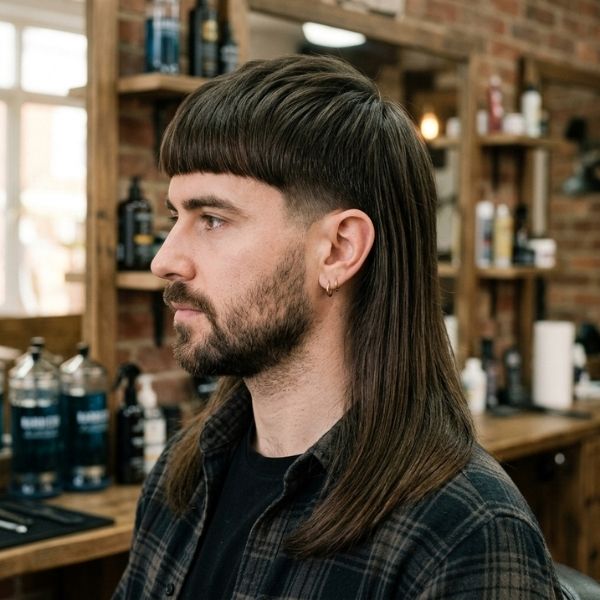 Classic Straight Hair Mullet