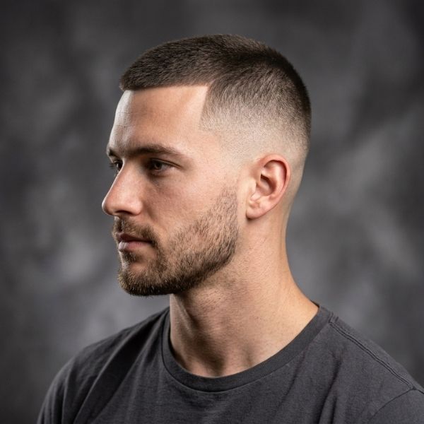 Crew Cut Fade with Beard (1)