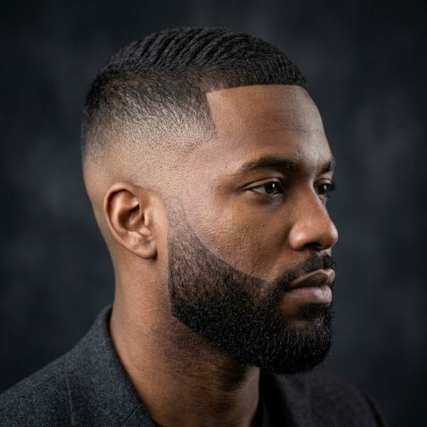 Crew Cut Fade with Beard