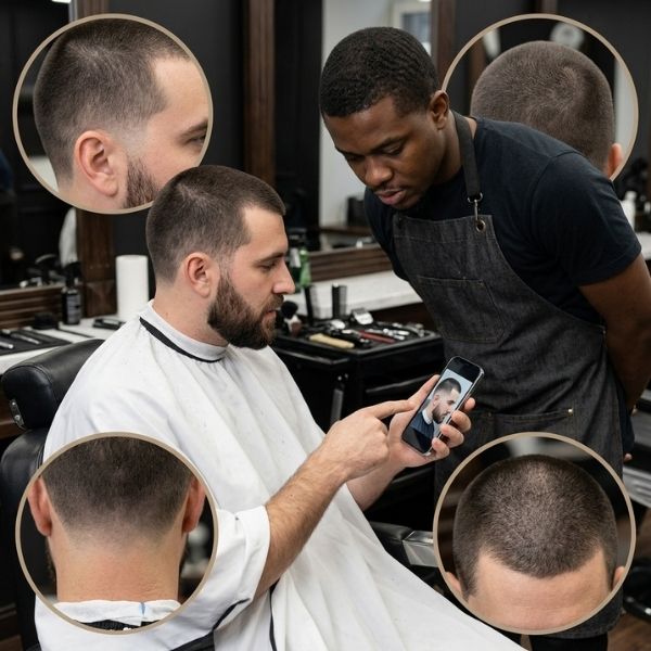 How to Ask Your Barber for a Low Taper Fade Buzz Cut Men