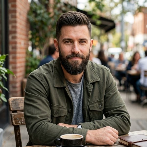 Long Crew Cut with Beard