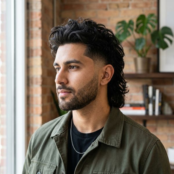 Low Fade Modern Mullet