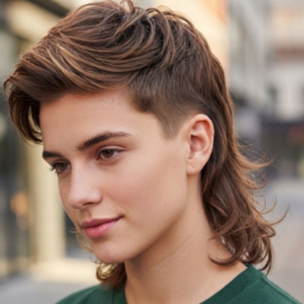 Mid Mullet Haircut