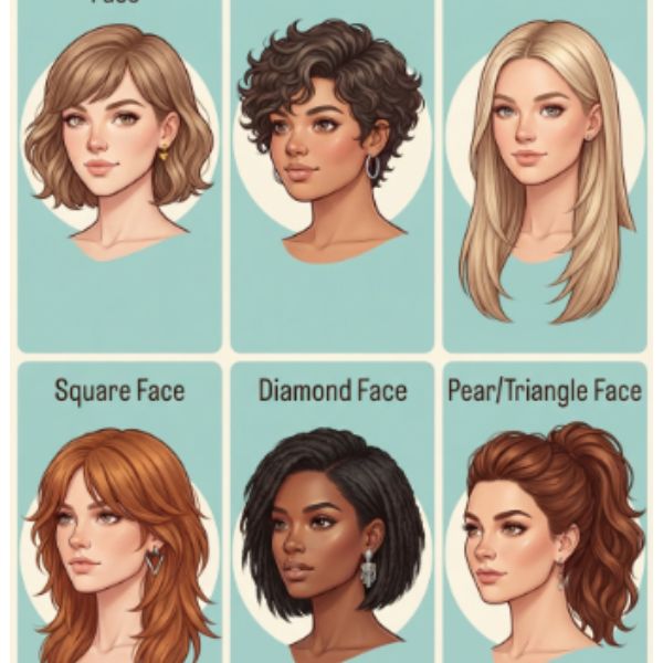 Face Shapes and Hair Types