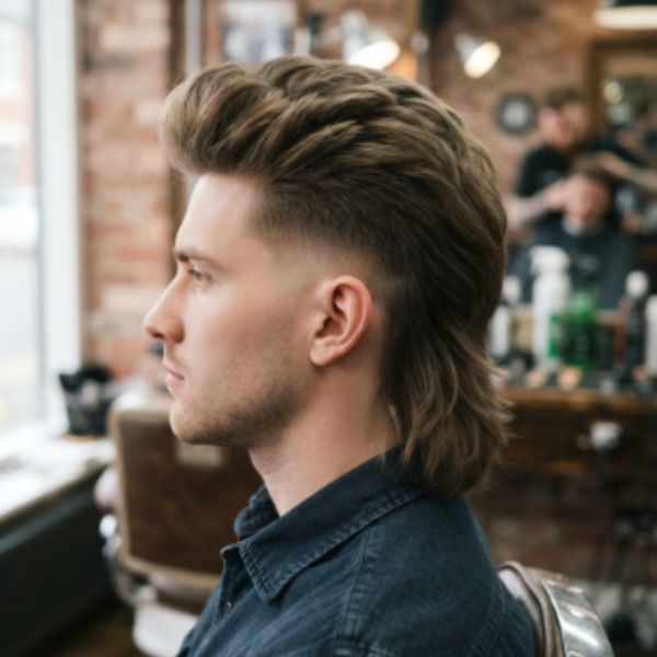 Low Fade Mullet Haircut