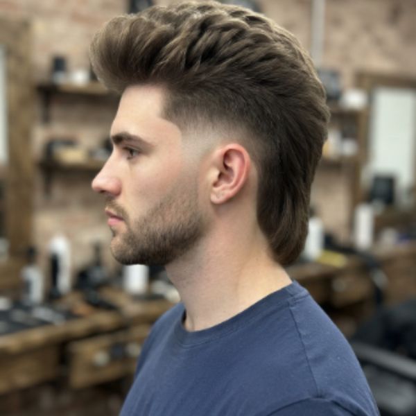 Mullet Low Fade Haircut