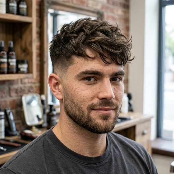 Messy Low Fade Crew Cut (1)