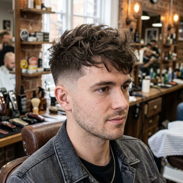 Messy Low Fade Crew Cut