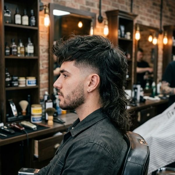 Mid Fade Mullet