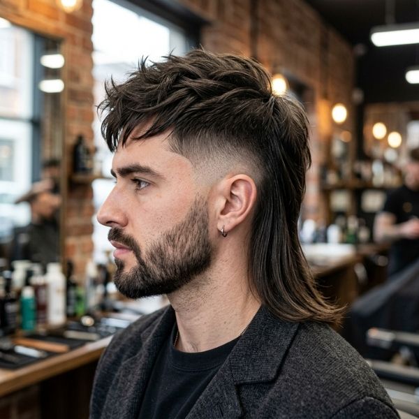 Modern Straight Hair Mullet