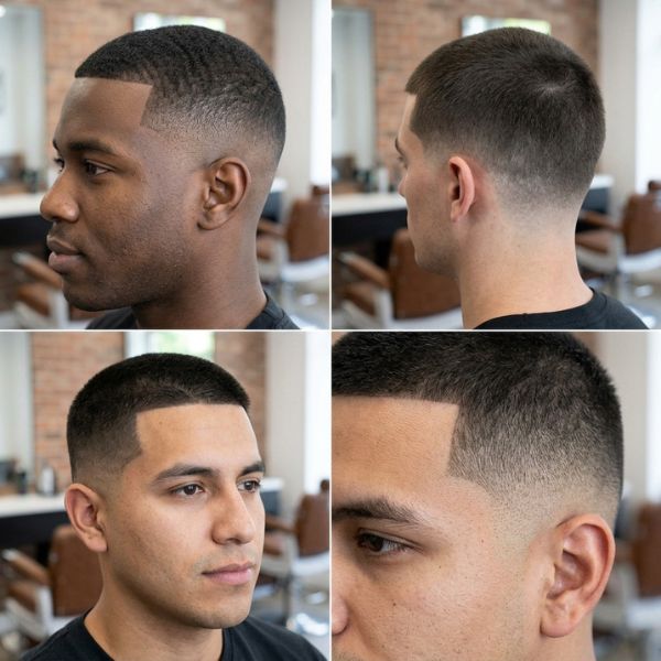 Short & Buzz-Cut Low Taper Fades