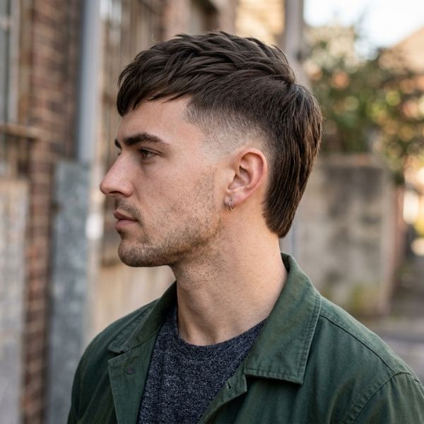 Short Straight Hair Mullet