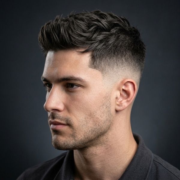 Textured Low Fade Crew Cut (1)