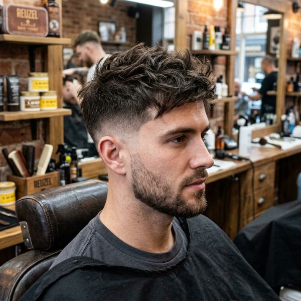 Textured Low Fade Crew Cut