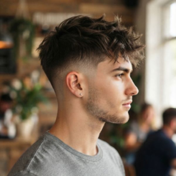 Messy Low Fade Crew Cut