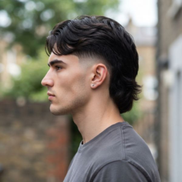 Low Fade Modern Mullet