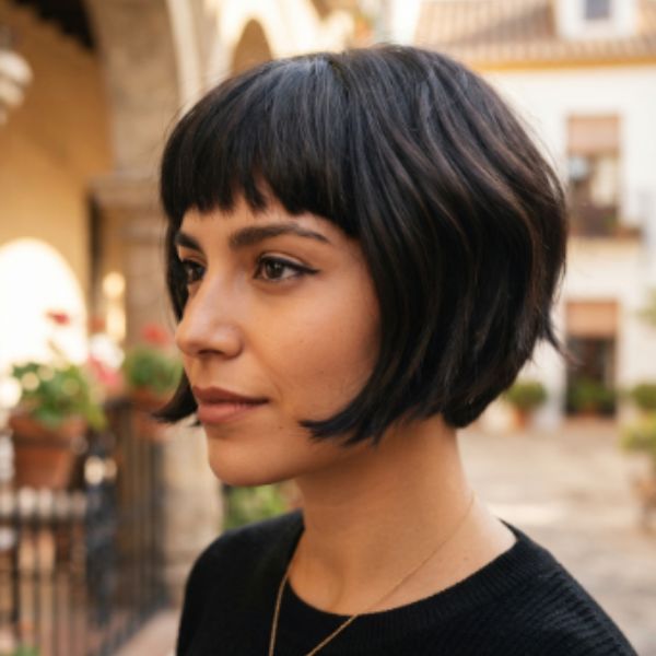 Short Textured Fringe