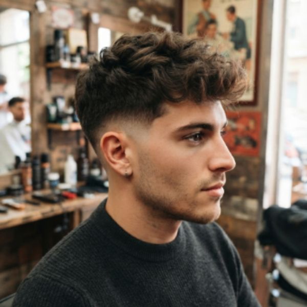 Messy Low Fade Crew Cut