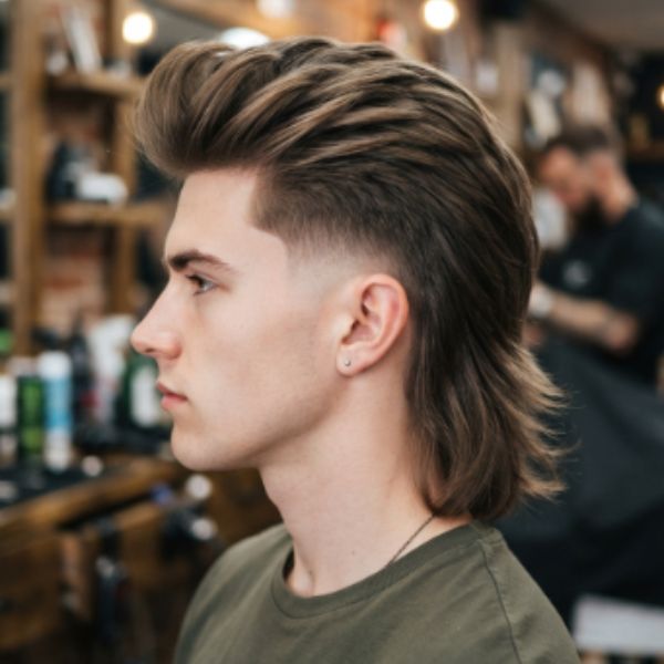 Low Fade Modern Mullet