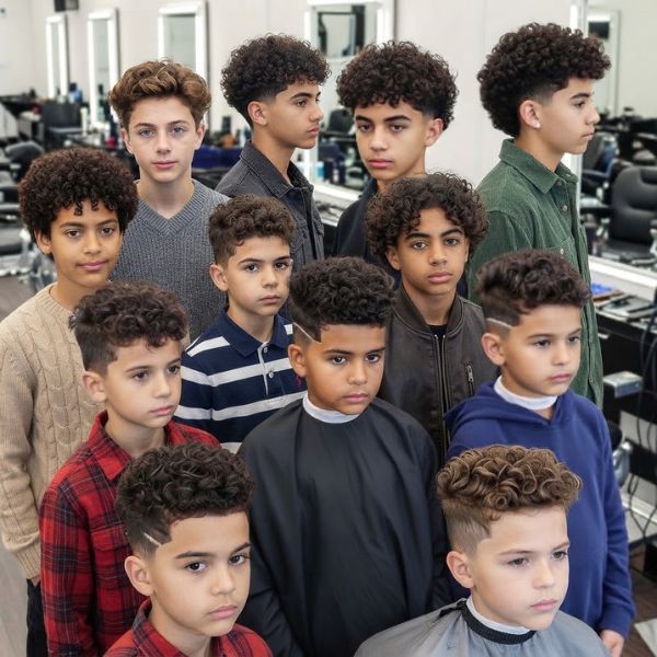 Blowout Low Taper Fade Curly Hair Kids And Teens
