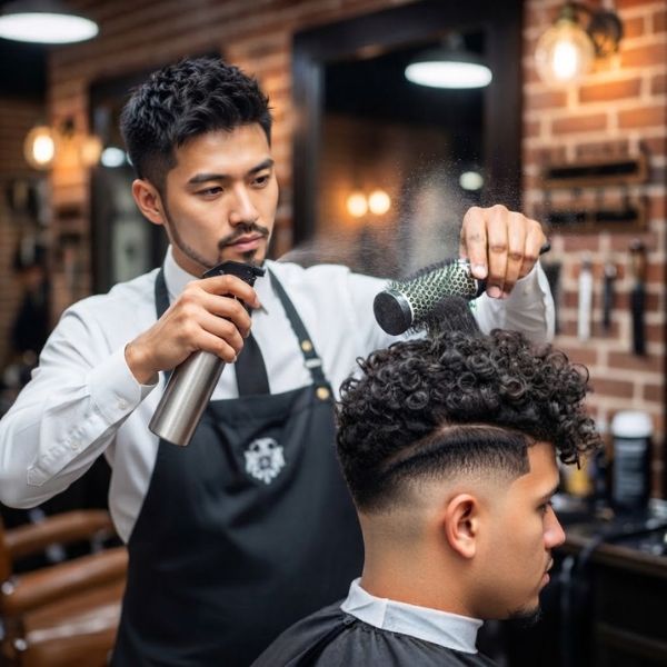 Barber Tutorial Blowout Low Taper Fade Curly Hair