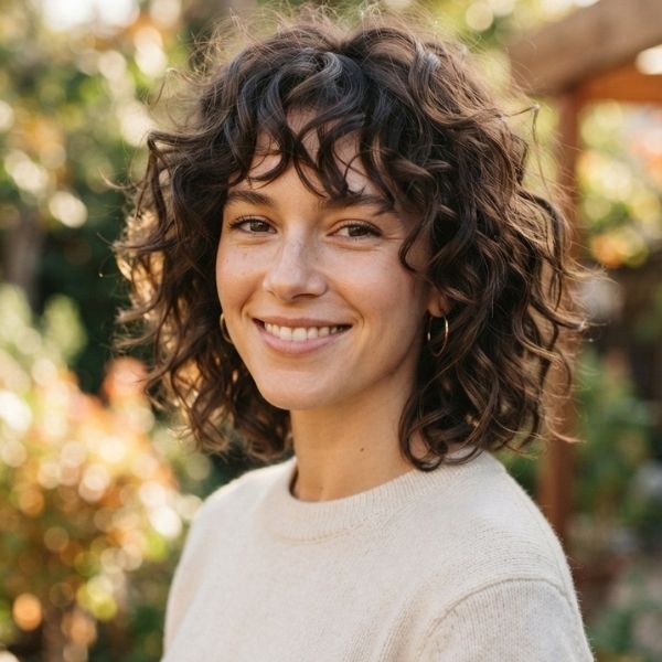 Short-Medium Messy Curly Hair