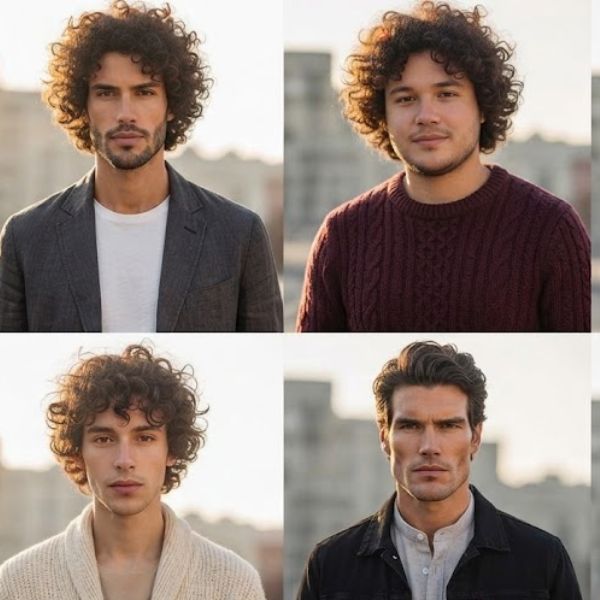 For Curly Hair Men