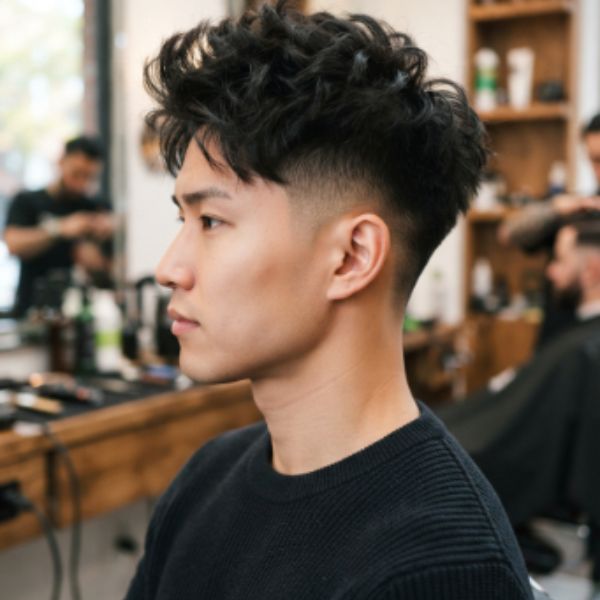 Textured Top Low Taper Buzz Cut