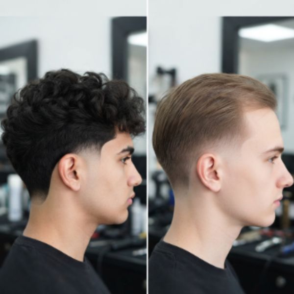 Burst Fade Design for Thick Hair vs Thin Hair