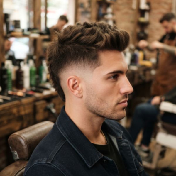 Straight Burst Fade Mohawk