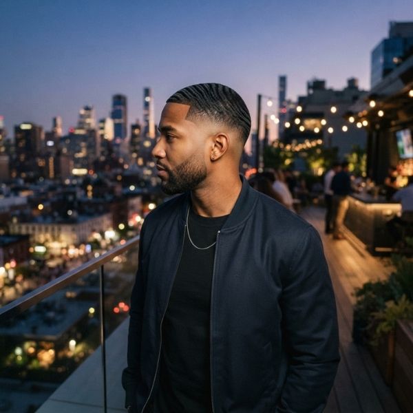 Wavy Low Taper Buzz Cut
