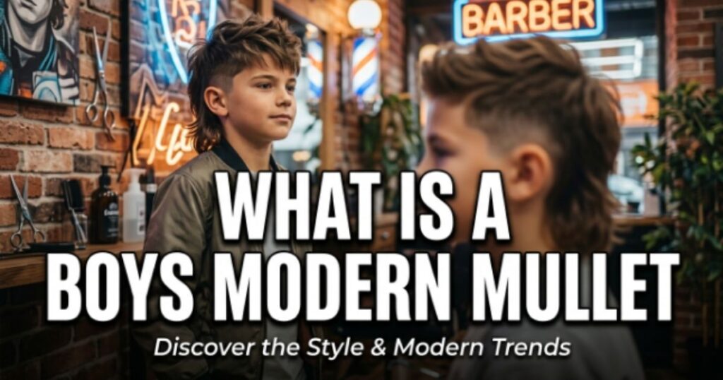 What Is a Boys Modern Mullet
