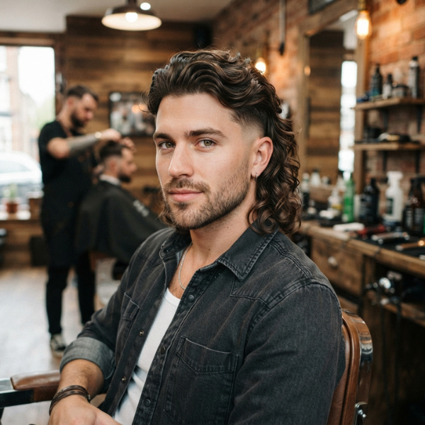 What Is a Wavy Mullet Men