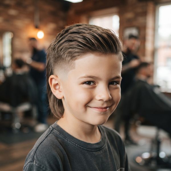 Boys Mullet Fade