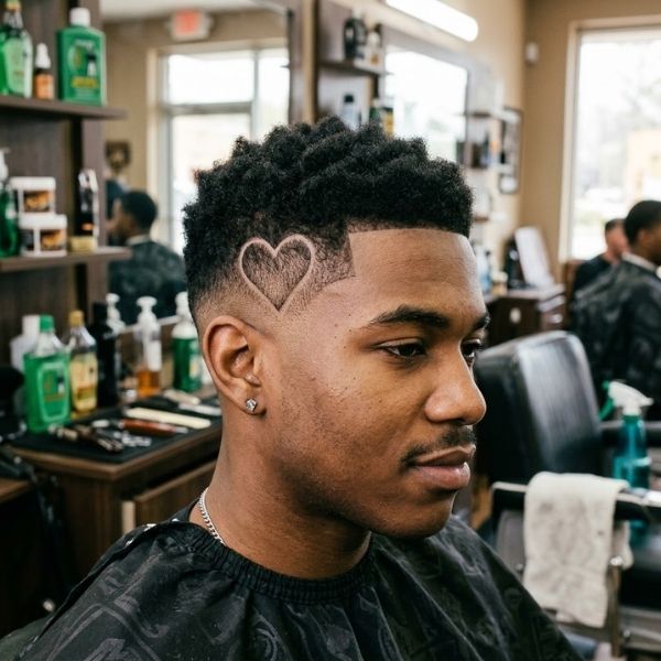 Burst Fade Heart Design
