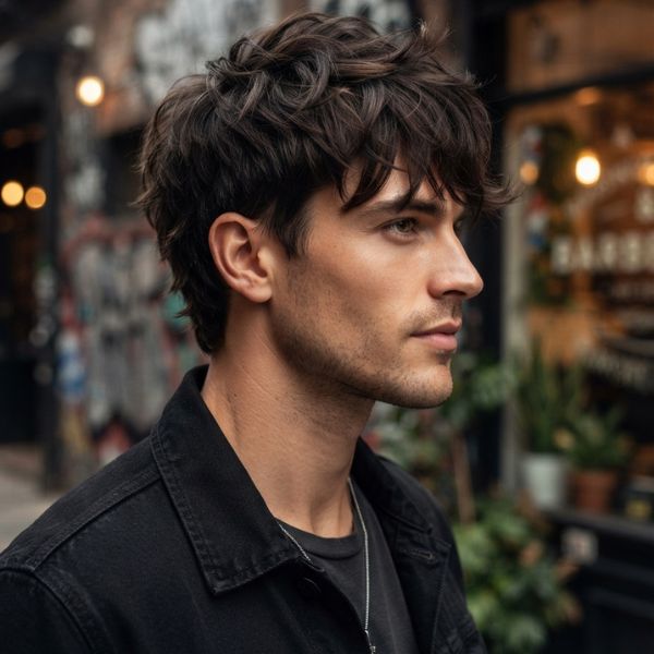 Short Wolf Cut Men Hairstyle Basics